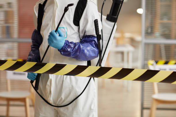 Professional Biohazard Cleanup technician working in Clinton, WA